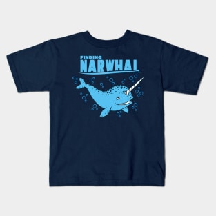 Finding Narwhal Ocean Not Dabbing Funny Parody Kids T-Shirt